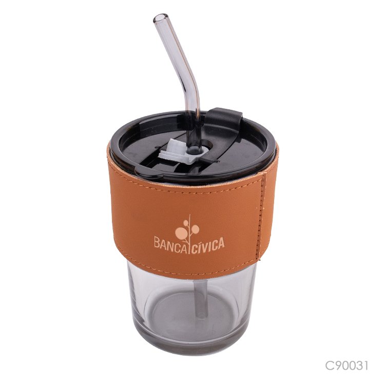 2022 New Hot Coffee Mug Sleeve Case Customized PU Heat Insulation Cup Holder Outdoor Glass Water Bottle Cup Leather Wrapped
