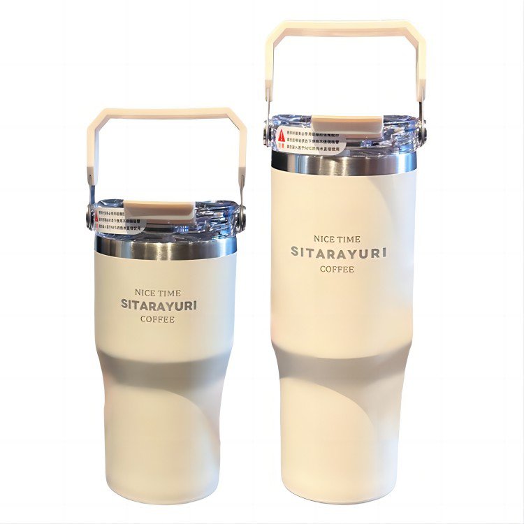 Custom Logo Hot 900ml stainless steel coffee tumbler cup with handle Double Wall Portable Car vacuum flasks