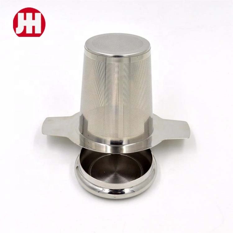 hot sale stainless steel reusable loose leaf tea infuser strainer with handle Custom Cup Mug Teapot Tea Filter