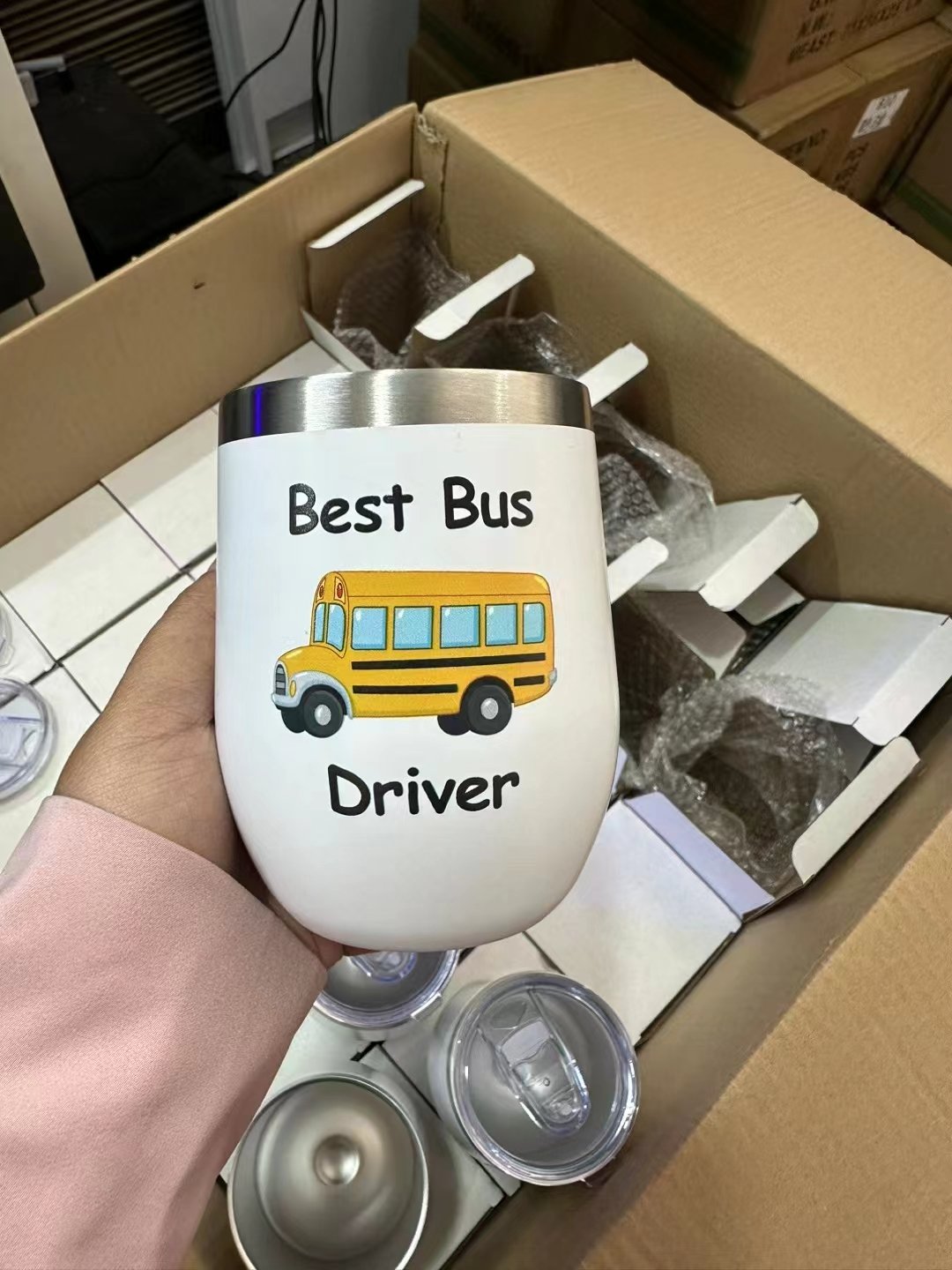 Wholesale 12oz Insulated Travel Tumbler Custom Logo 304 Stainless Steel Beer Tea Coffee Mug with Lid for Parties
