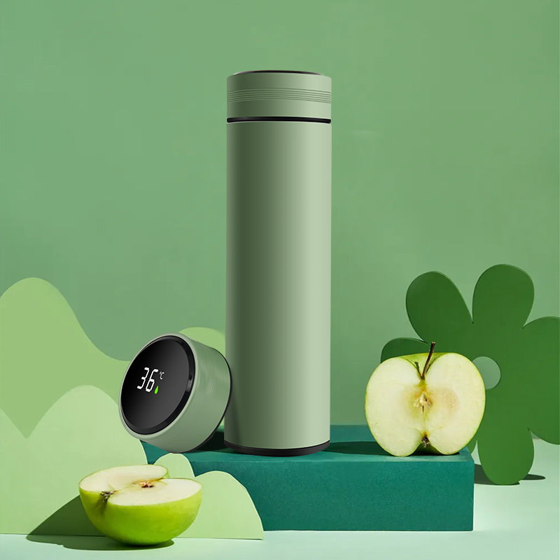 500ML Classic Design Rubber Paint Vacuum Flask Stainless Steel Thermos with Filter for Tea Business Gift Water Bottle