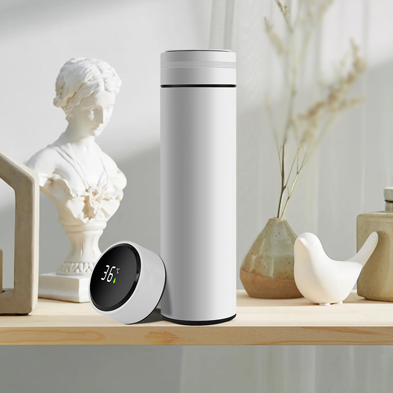500ML Classic Design Rubber Paint Vacuum Flask Stainless Steel Thermos with Filter for Tea Business Gift Water Bottle