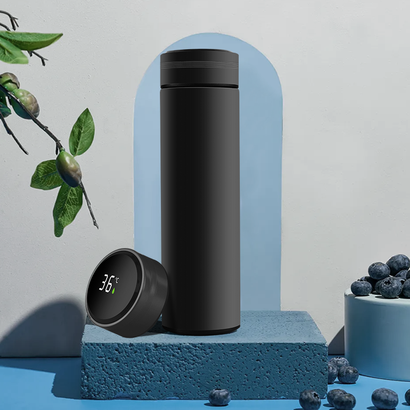 500ML Classic Design Rubber Paint Vacuum Flask Stainless Steel Thermos with Filter for Tea Business Gift Water Bottle