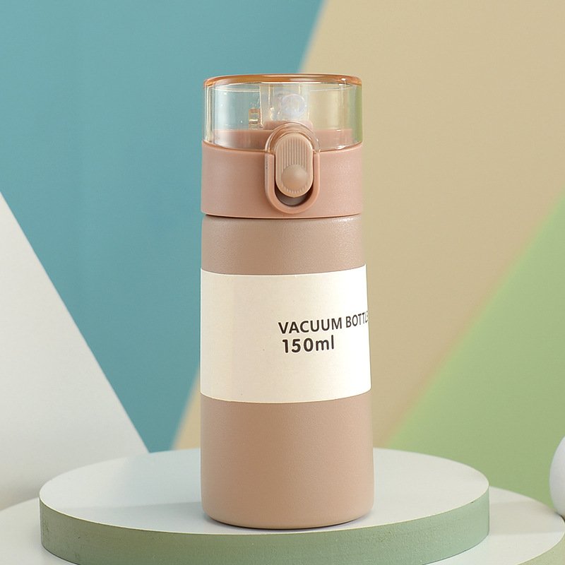 150ml Red Color Mini Cute Coffee Vacuum Flasks Thermos Small Capacity Portable Stainless Steel Travel Water Bottle T
