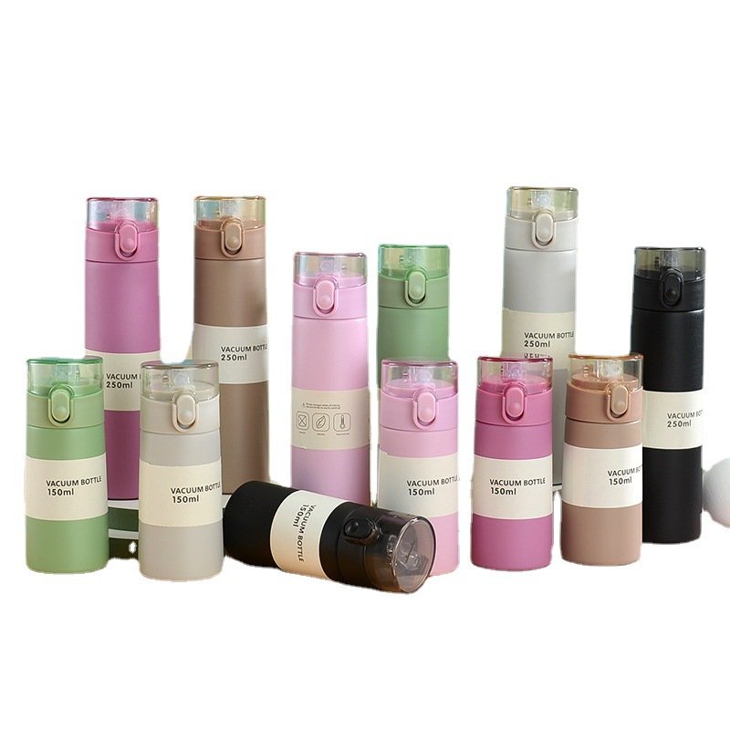 150ml Red Color Mini Cute Coffee Vacuum Flasks Thermos Small Capacity Portable Stainless Steel Travel Water Bottle T