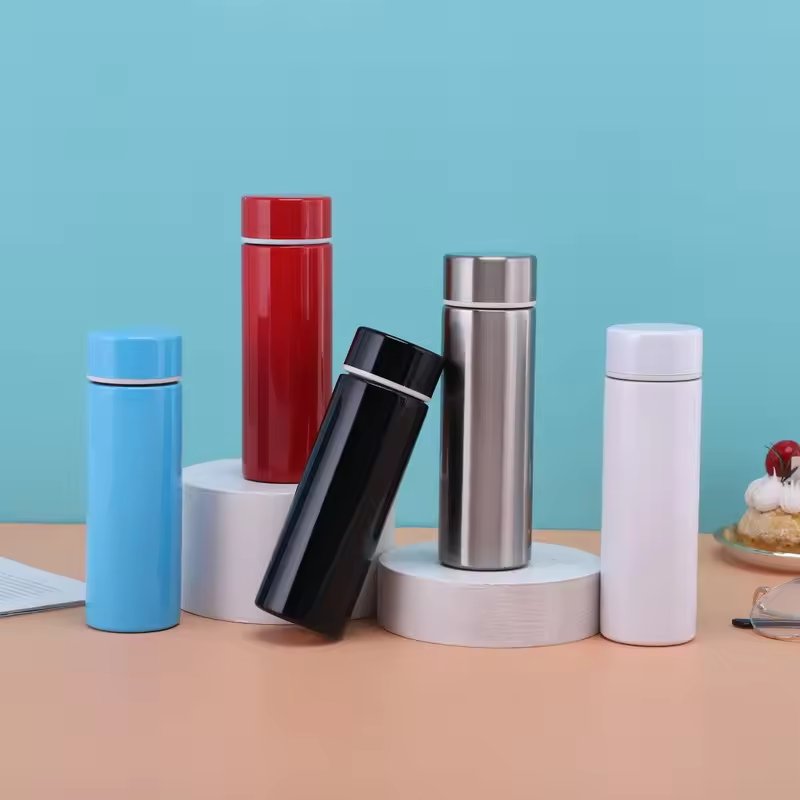 Wholesale 304 Stainless Steel 4 oz Drinking Bottle Straight Vacuum Flasks Mini Water Bottle Thermoses with Metal Lid