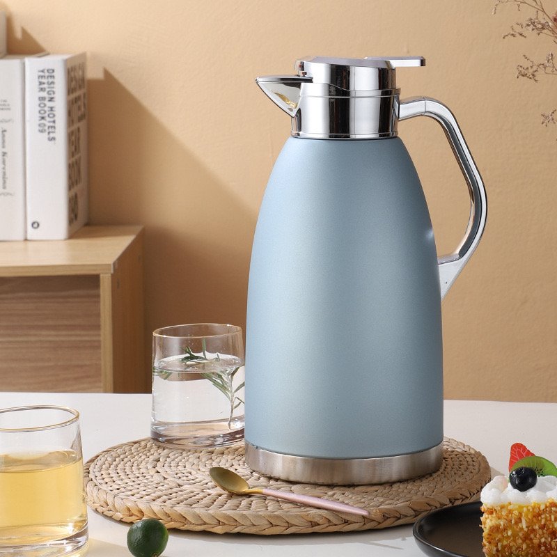 304 Stainless Steel 2.3 Liter Insulated Travel Kettle Tea Vacuum Flask Jug Handle Coffee Tea Pot Party double wall Water Kettle