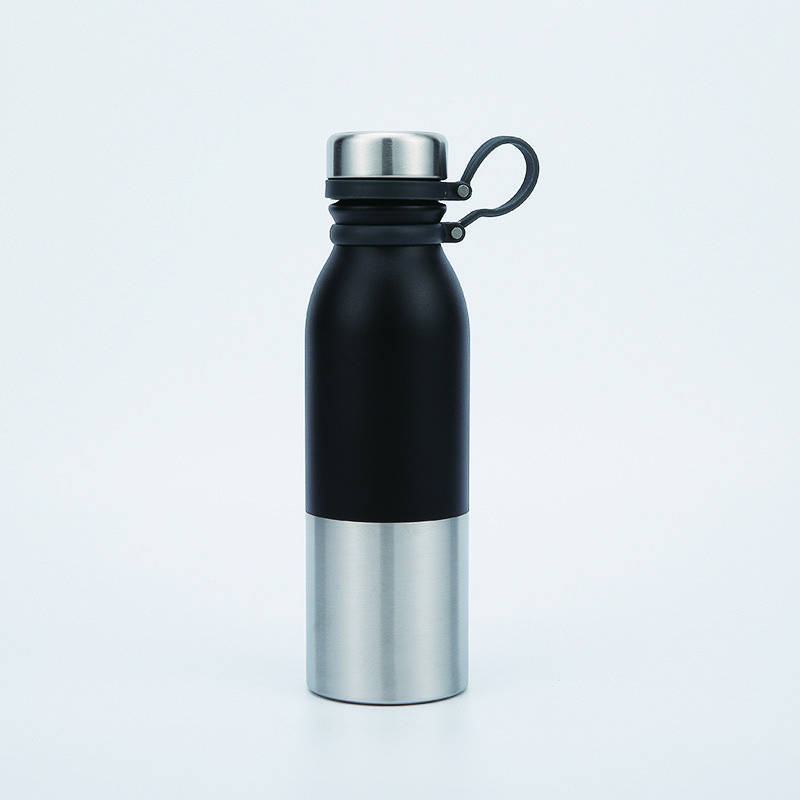 500ml/750ml Double Wall Stainless Steel Insulated Water Bottle Vacuum Sport Water Bottle with Leakproof Lid