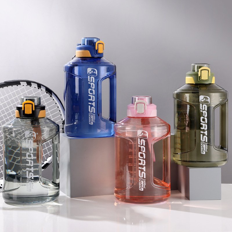 Portable Handle BPA Free Eco-Friendly Gym Plastic Water Bottle Perfect for Sports and Fitness