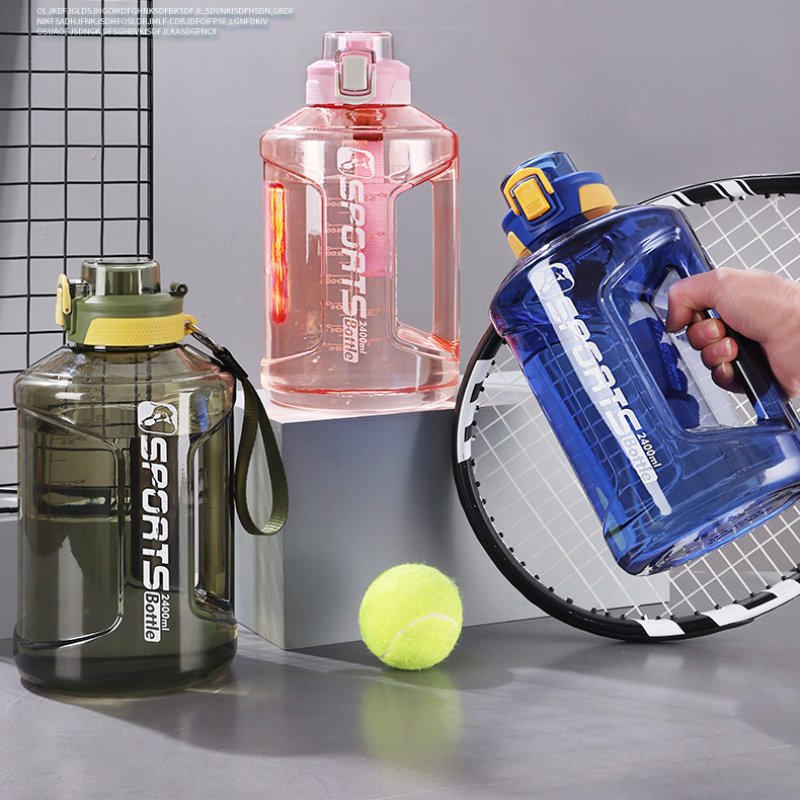 Portable Handle BPA Free Eco-Friendly Gym Plastic Water Bottle Perfect for Sports and Fitness