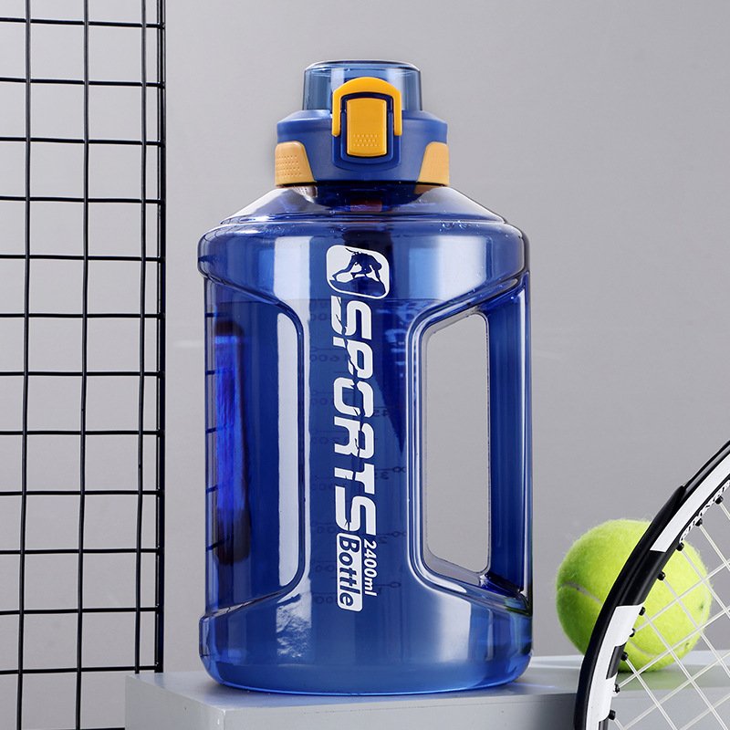 Portable Handle BPA Free Eco-Friendly Gym Plastic Water Bottle Perfect for Sports and Fitness