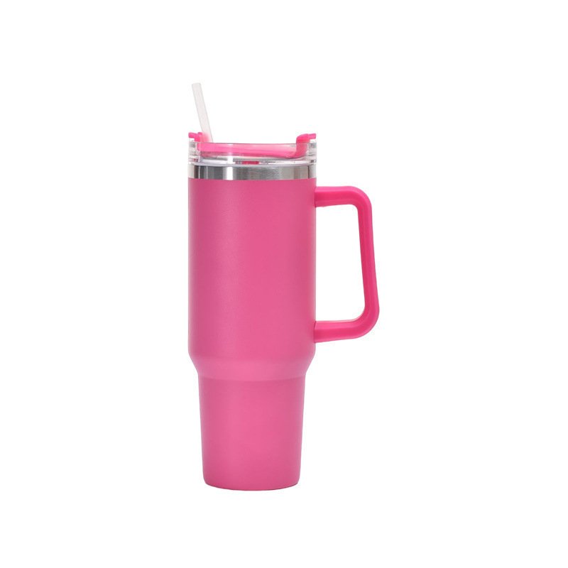 New Arrival 40oz Adventure Quench Stan Tumbler Cup With Handle Straw 40 oz Double Walled Stainless Steel Vacuum Coffee Mug Cups