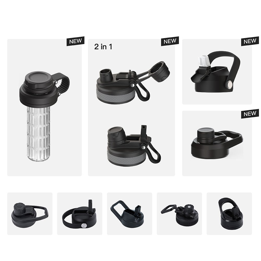 National Parks Bucket List Travel Water Bottle with Colorful Stickers Insulated Water Bottle for Sports