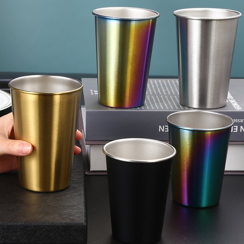 Double walled stainless steel 8oz 12oz coffe/ beer/water /Drinking Mug Set