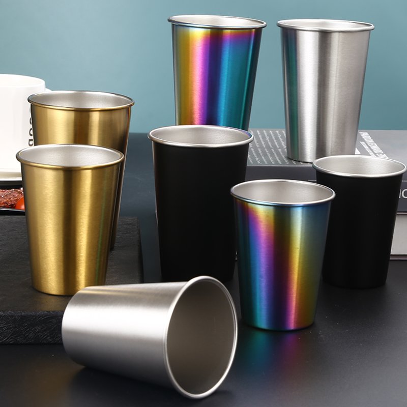 Double walled stainless steel 8oz 12oz coffe/ beer/water /Drinking Mug Set