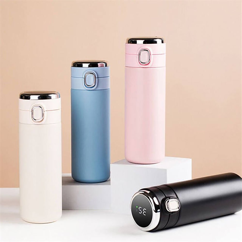 vacuum smart display water bottle double walled metal stainless steel water bottles