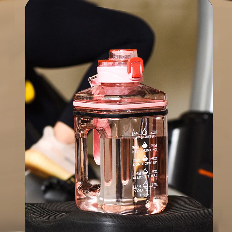 Sale by bulk half a Gallon 77oz 2.2L eco-friendly motivational Water Bottle for Bodybuilding Gym