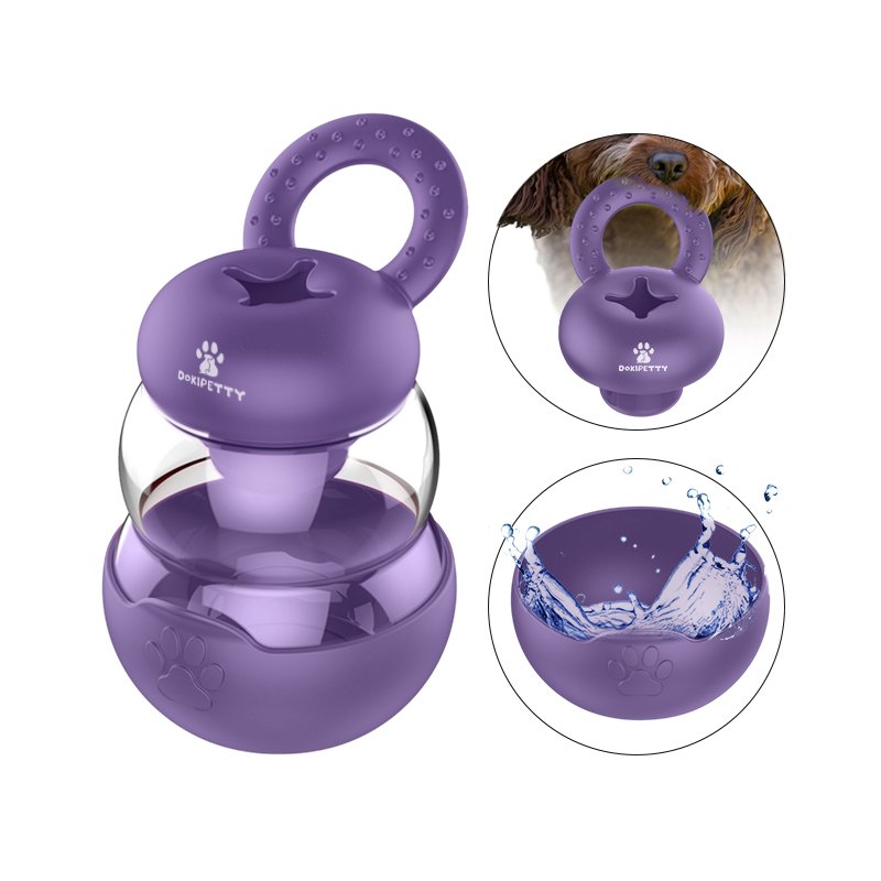 Travel dog water bottle drinking stainless steel vacuum insulated Portable Pet Water Bottle for Walking Hiking Travel