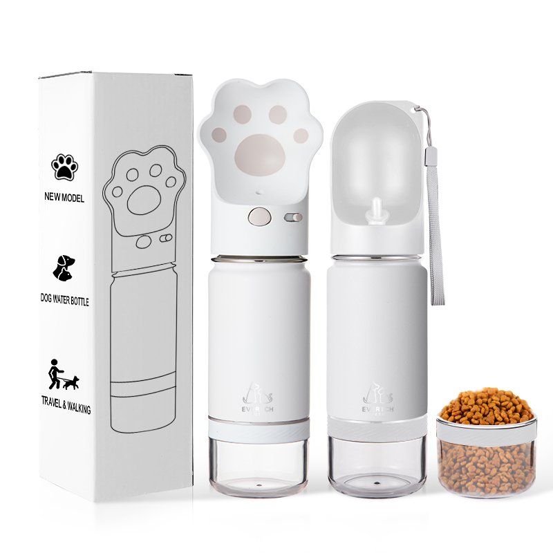 Travel dog water bottle drinking stainless steel vacuum insulated Portable Pet Water Bottle for Walking Hiking Travel