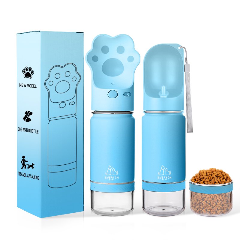 Travel dog water bottle drinking stainless steel vacuum insulated Portable Pet Water Bottle for Walking Hiking Travel