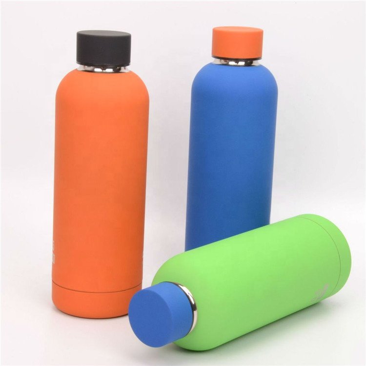 Fashion Leakproof Double Walled Stainless Steel Reusable 500ml Water Bottle