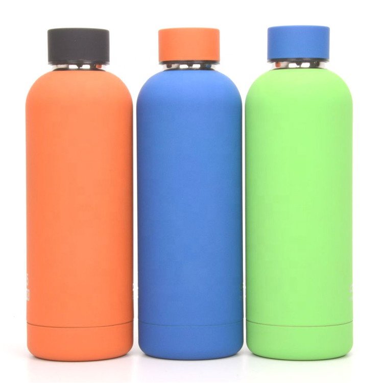 Fashion Leakproof Double Walled Stainless Steel Reusable 500ml Water Bottle