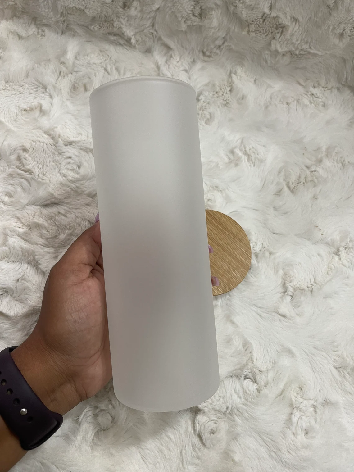 Personalized Frosted Glass Tumbler Skinny 17oz With Bamboo Lid And Straw Mason Jars With Lid 25oz Sublimation Water Bottle