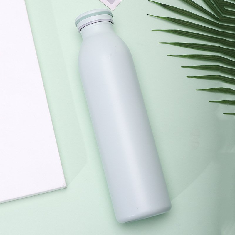 Reusable Double-Wall Vacuum High Leather 304 Stainless Steel Fashion Leak-Proof Vacuum Flask