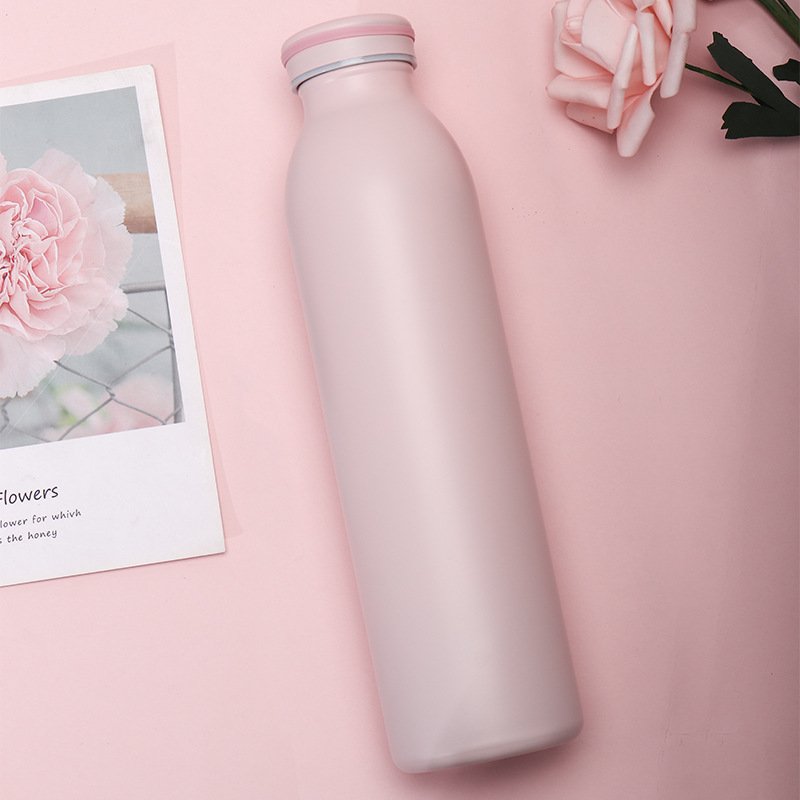 Reusable Double-Wall Vacuum High Leather 304 Stainless Steel Fashion Leak-Proof Vacuum Flask