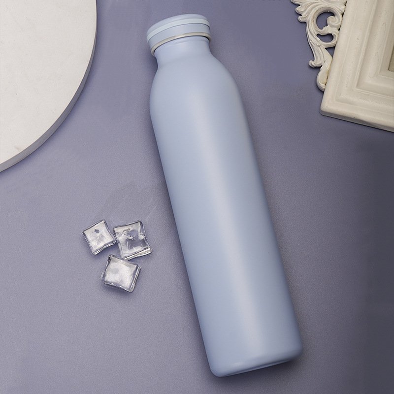 Reusable Double-Wall Vacuum High Leather 304 Stainless Steel Fashion Leak-Proof Vacuum Flask