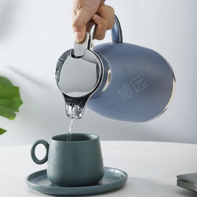 Thermos Coffee Kettle Large Capacity Stainless Steel 2.3L Jug Vacuum Flasks & Thermoses Stainless Vacuum Water Cup 24PCS