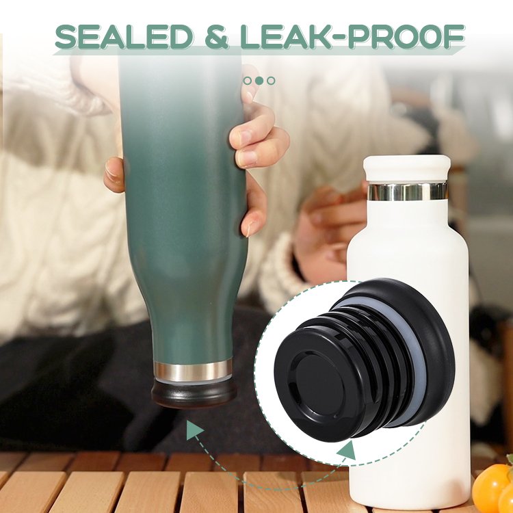 Double Wall Eco Friendly Sports Insulated Stainless Steel Water Bottle With PP Lid Vacuum Flask