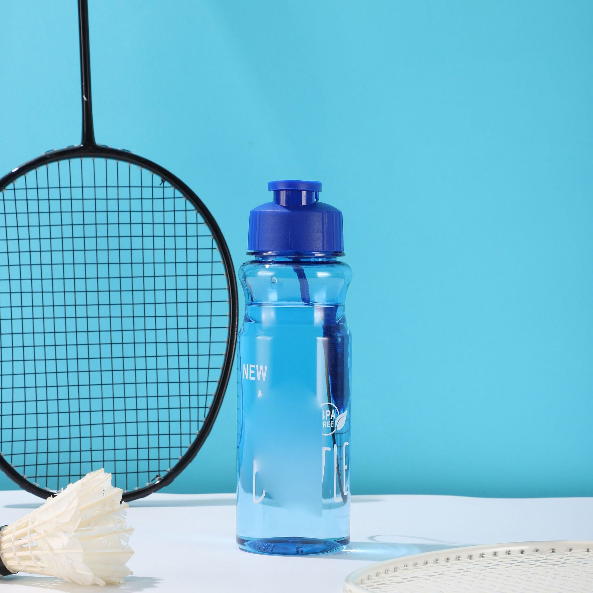 Free Gift Large Capacity Cup Plastic Fruit Juice Drinks Portable Straight Cup Water Bottle