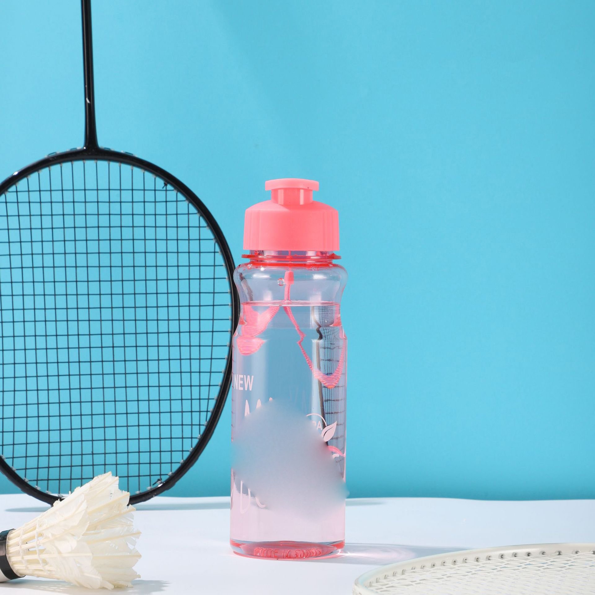 Free Gift Large Capacity Cup Plastic Fruit Juice Drinks Portable Straight Cup Water Bottle