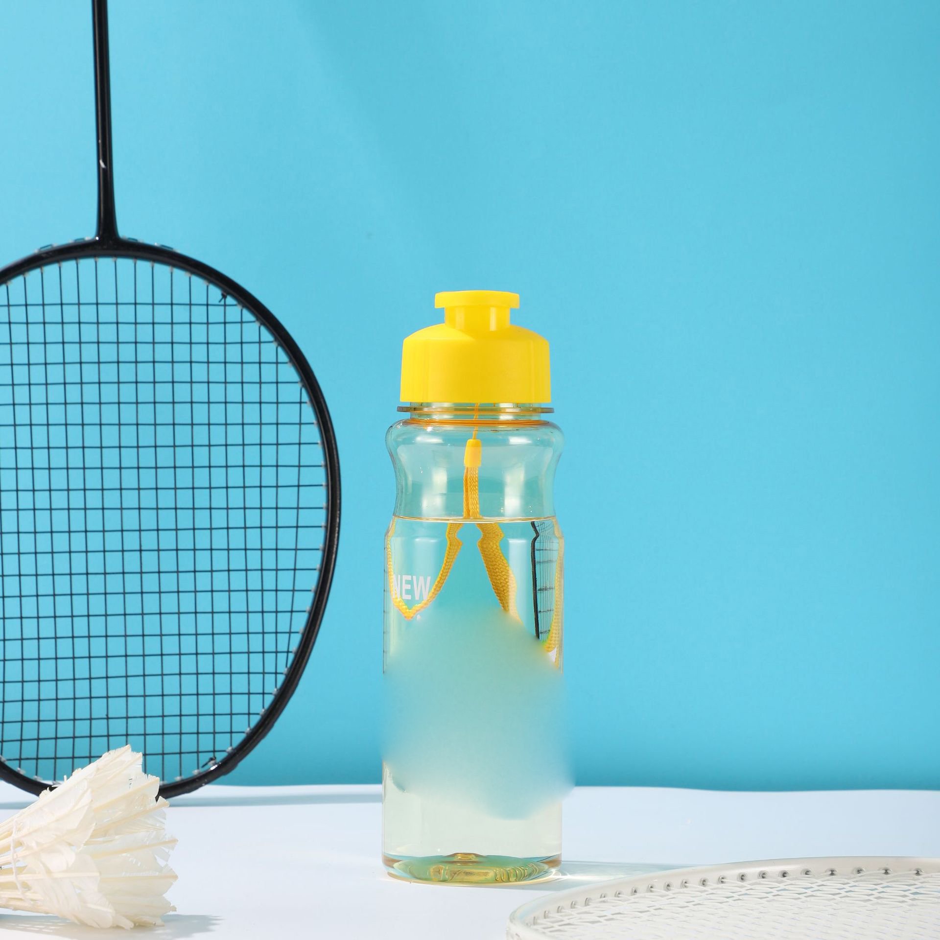 Free Gift Large Capacity Cup Plastic Fruit Juice Drinks Portable Straight Cup Water Bottle