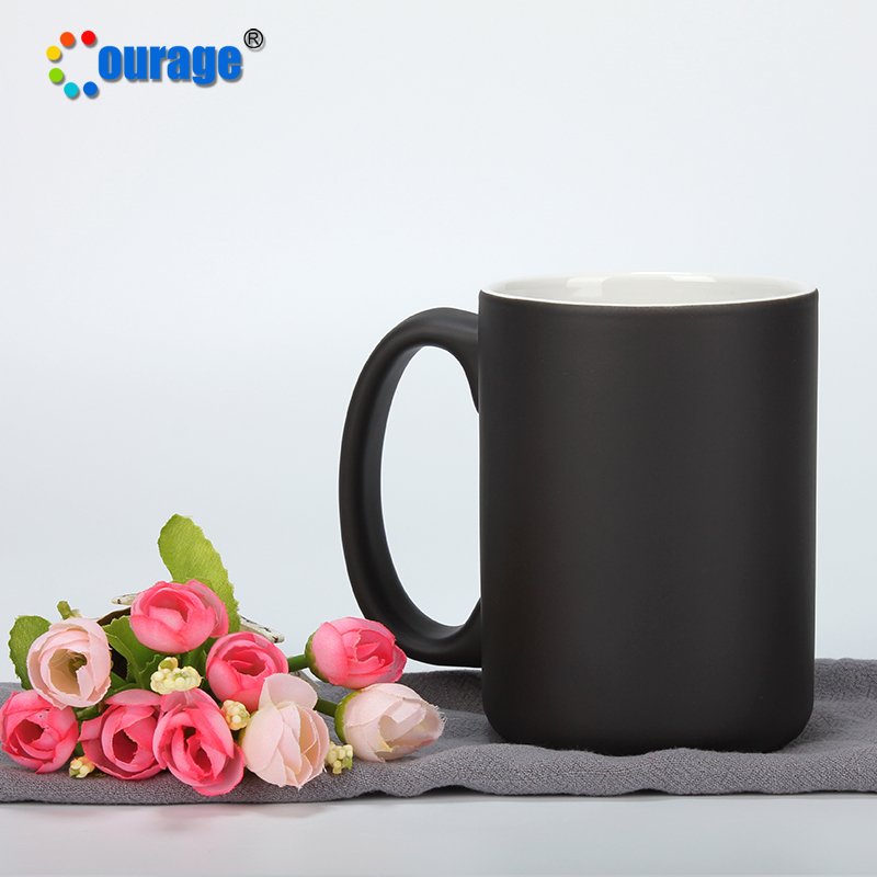 Courage 15oz blank sublimation color changing mugs magic mug