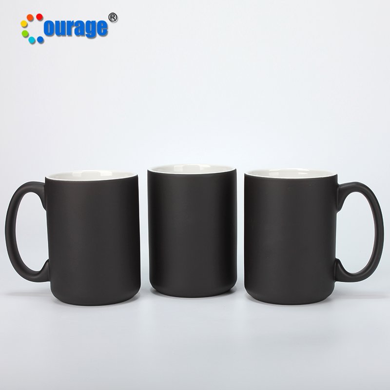 Courage 15oz blank sublimation color changing mugs magic mug