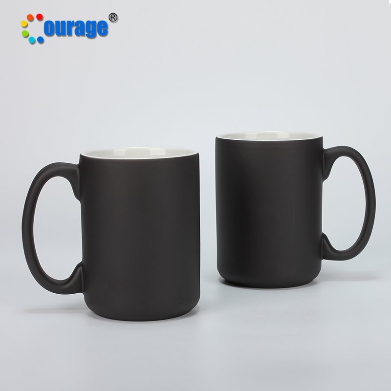Courage 15oz blank sublimation color changing mugs magic mug
