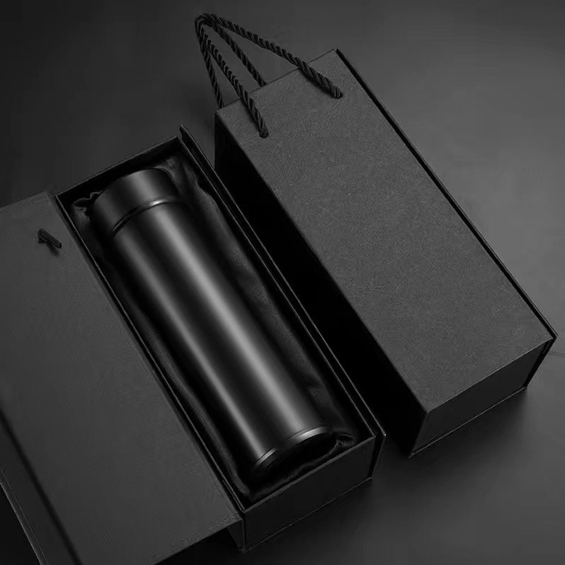 Custom Logo Smart Thermos Water Bottle Led Digital Temperature Display Vacuum Flask Cup With Gift Box For Promotion