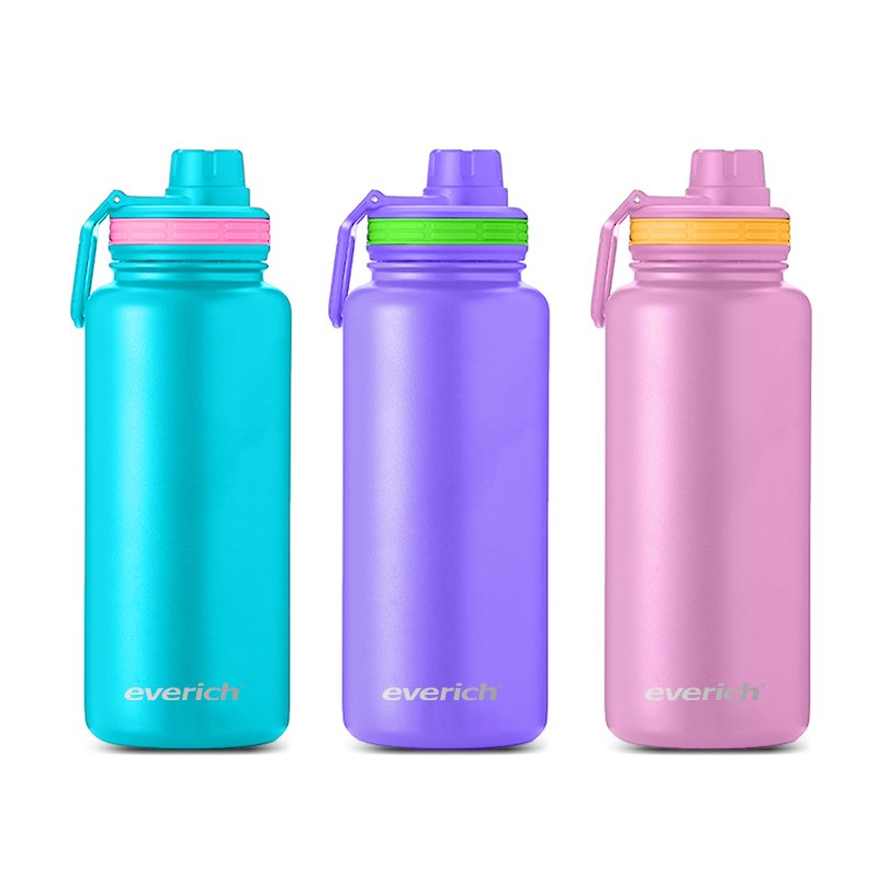 32oz Vacuum Insulated Stainless Steel Metal Bottles with Straw Lid Leak Proof BPA-Free Flask for Sports