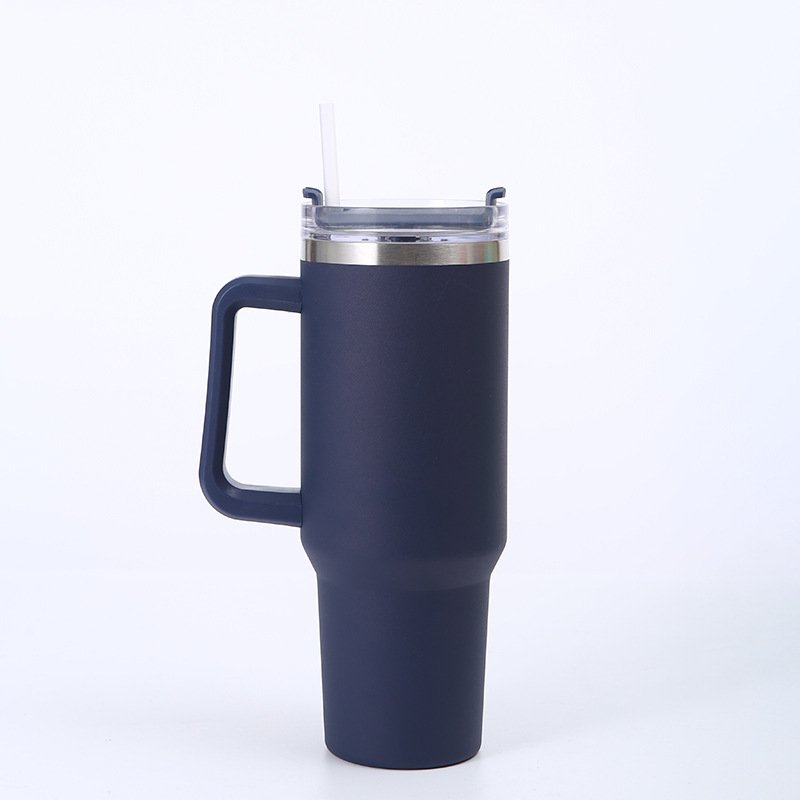 Most popular 40 oz Tumbler with Handle and Straw Lid Insulated Reusable Stainless Steel Vacuum Flasks Outdoor Travel Mug