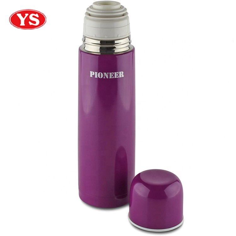 Classic Double Walled Stainless Steel Silver Thermos Vacuum Flask 500ml