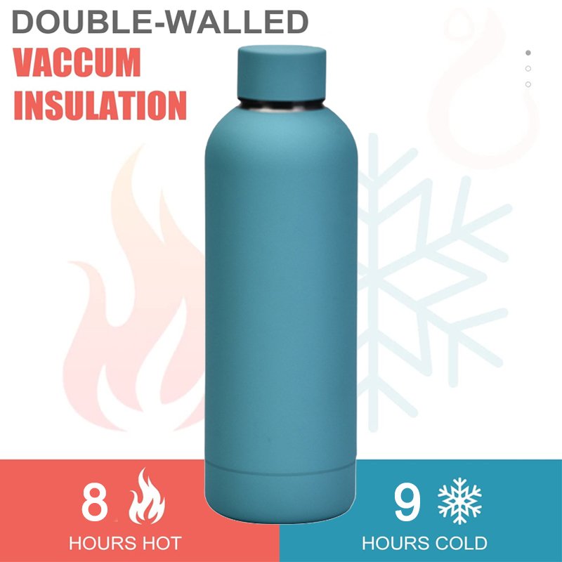 Wholesale Customized 500ml 750ml Rubber Paint stainless steel water bottle thermal flask coffee vacuum flasks water bottles
