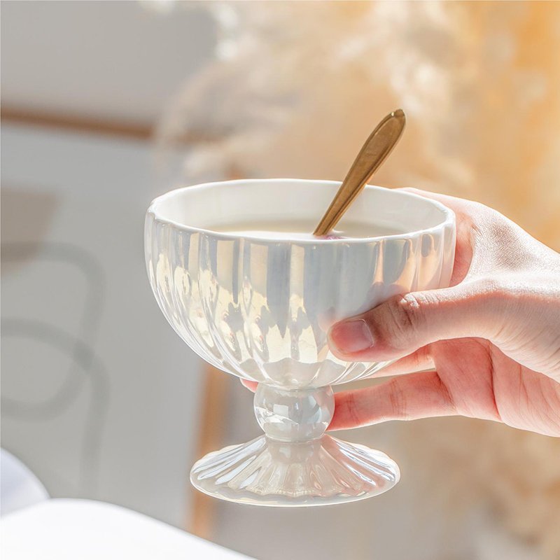 The New Top Sellers 2024 For Alibaba Modern Spray Color Ice Cream Mug Coffee Ceramic Cup Of Milk Tea