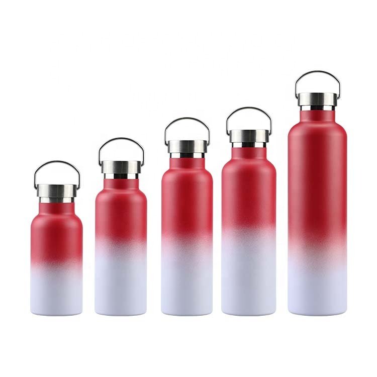 Custom 12oz 17oz 20oz 25oz 32oz Double Wall Wide Mouth Insulated Stainless Steel Sports Bottle vacuum flask bottle