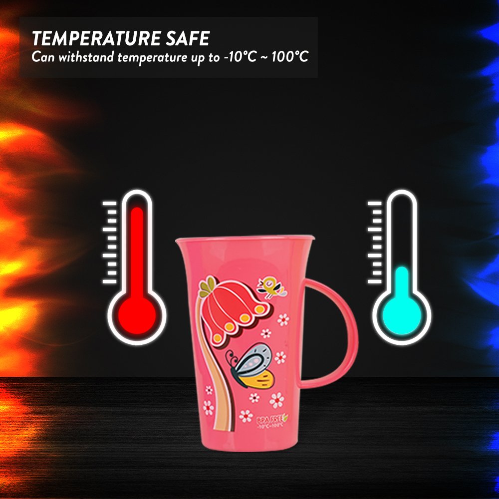 Elianware High Quality 400 ml Cartoon Kids Children Plastic Reusable Kindergarten 13 OZ PP Polypropylene Cups Mugs