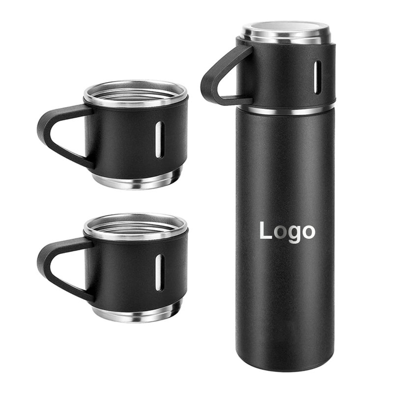 portable fashion double wall coffee thermos outdoor vacuum cup flask thermos Cup gift box set
