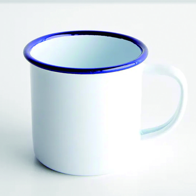 OEM 300ml 350ml 380ml 400ml 450ml 500ml 550 ml capacity bulk campfire custom enamel tin coffee tea drinking mugs cup