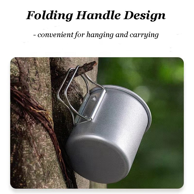Travel mug cup Aluminium aluminium isolating handle outdoor camping travel cups,camping mug