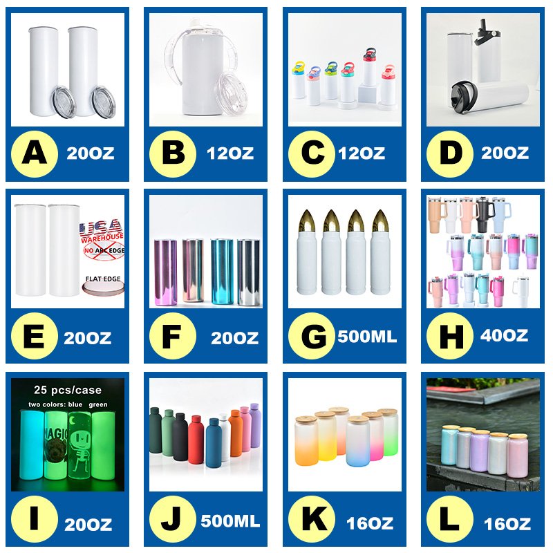 USA warehouse RTS 16oz Sublimation Blanks frosted ombre clear sublimation beer drinking glass mugs with handle
